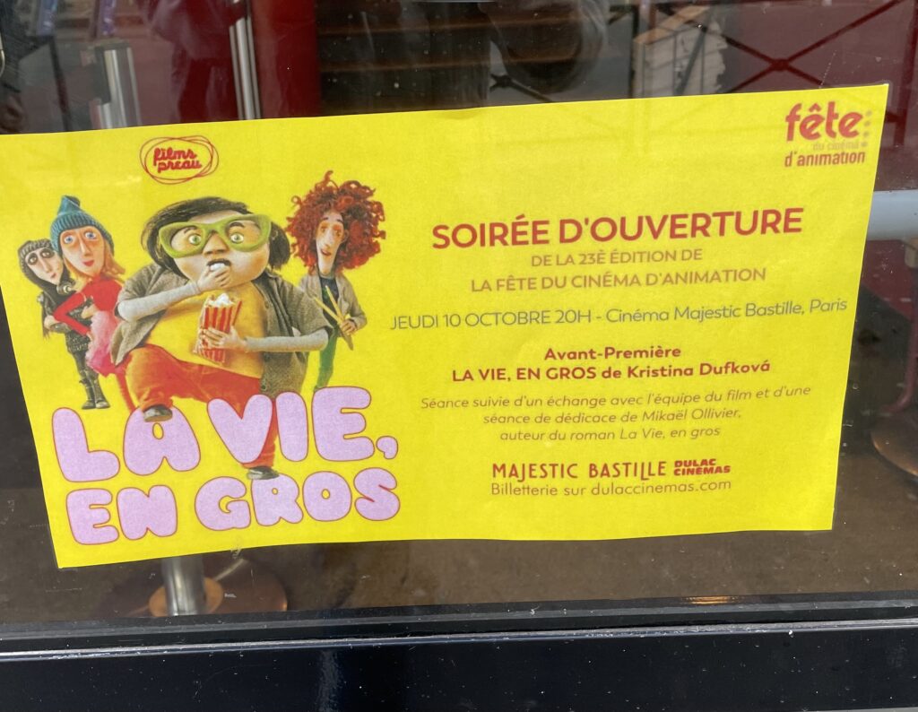 Venez à la projection du long métrage d’animation La vie en gros à La Bastille!